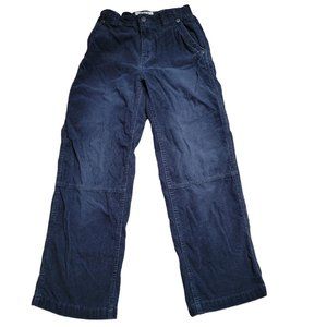 The Children's Place Corduroy Pants Boys Size 12 Navy Blue Adjustable Waist